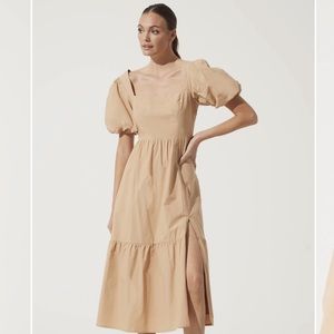 ASTR the Label Poplin Tiered Maxi